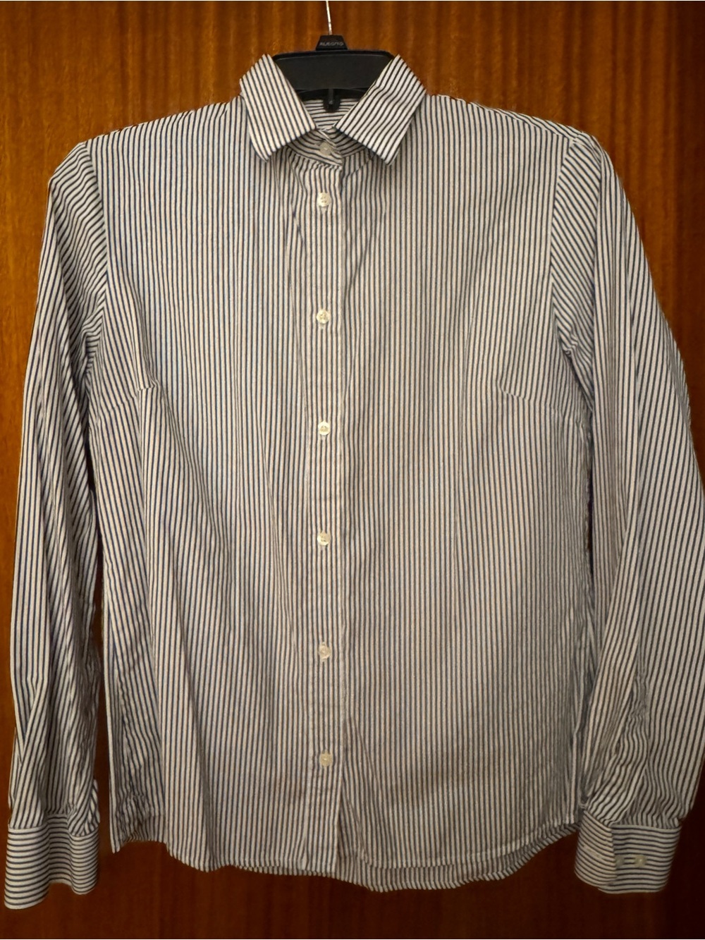Walker Slater Women's Navy & White Striped Button-Down Shirt